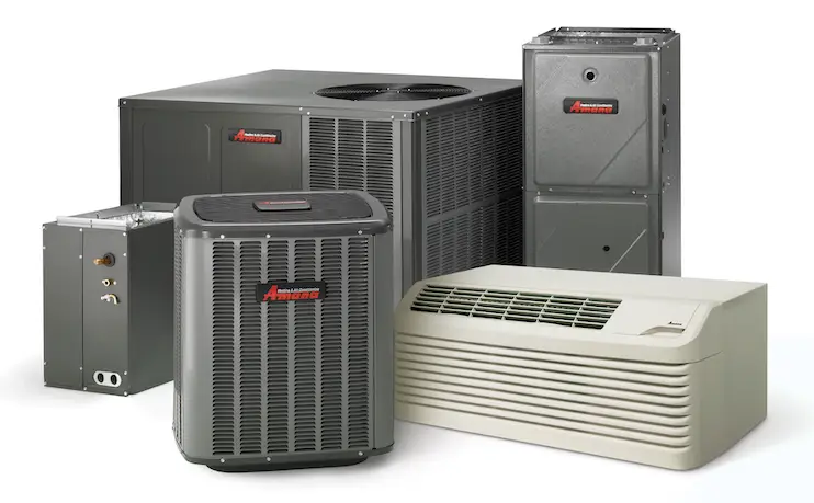 Set of Amana HVAC Rooftop Ductless Furnace AC