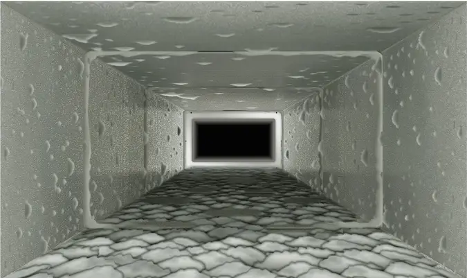 Air Duct Photo Before Routine Duct Cleaning Service