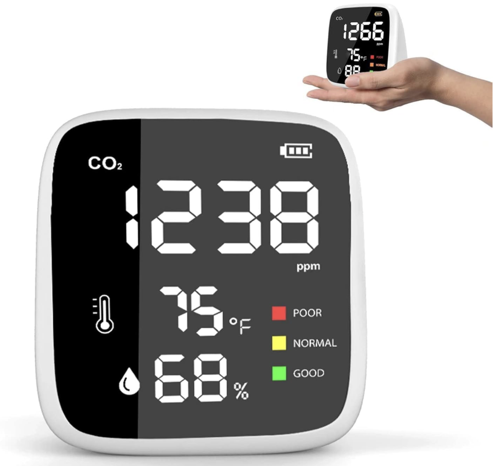 CO2 detector for improved indoor air quality and HVAC systems from PDM 