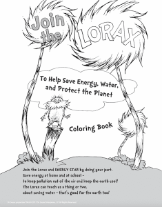Lorax Coloring Book