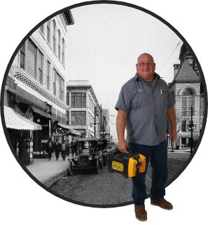Cut Out Technician With Old Chicago 1